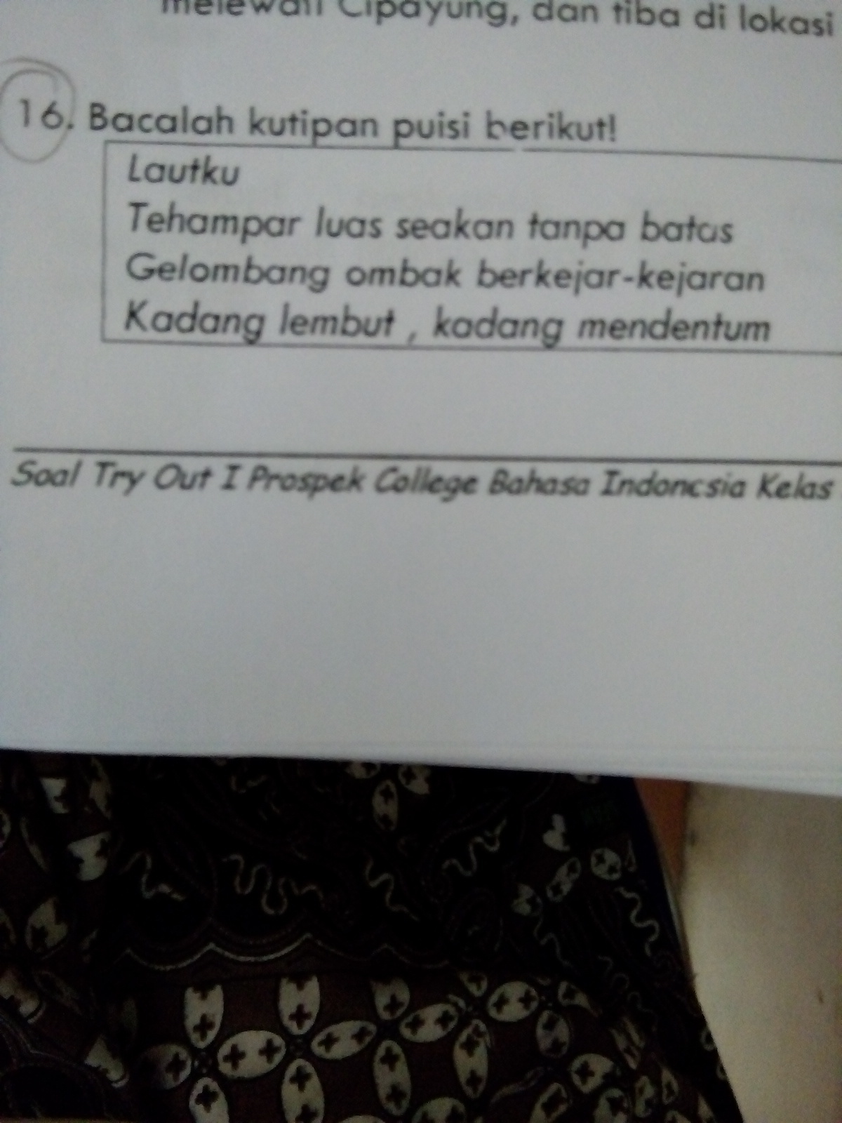 Detail Contoh Puisi Citraan Perasaan Nomer 20