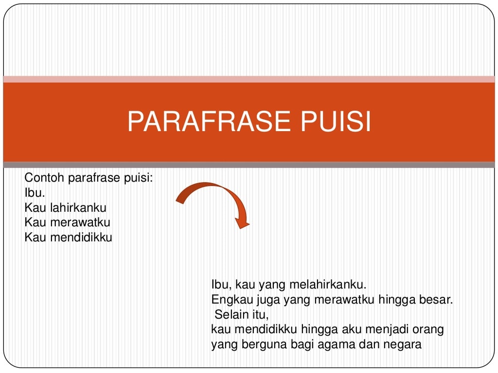 Detail Contoh Puisi Dan Parafrasenya Nomer 14