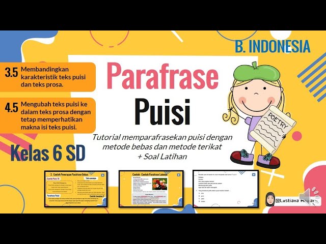 Detail Contoh Puisi Dan Parafrasenya Nomer 20