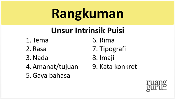 Detail Contoh Puisi Dan Unsur Intrinsiknya Nomer 26