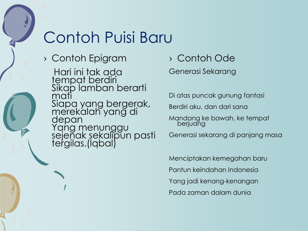 Detail Contoh Puisi Elegi Singkat Nomer 31