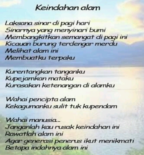 Detail Contoh Puisi Keindahan Alam Indonesia Nomer 37