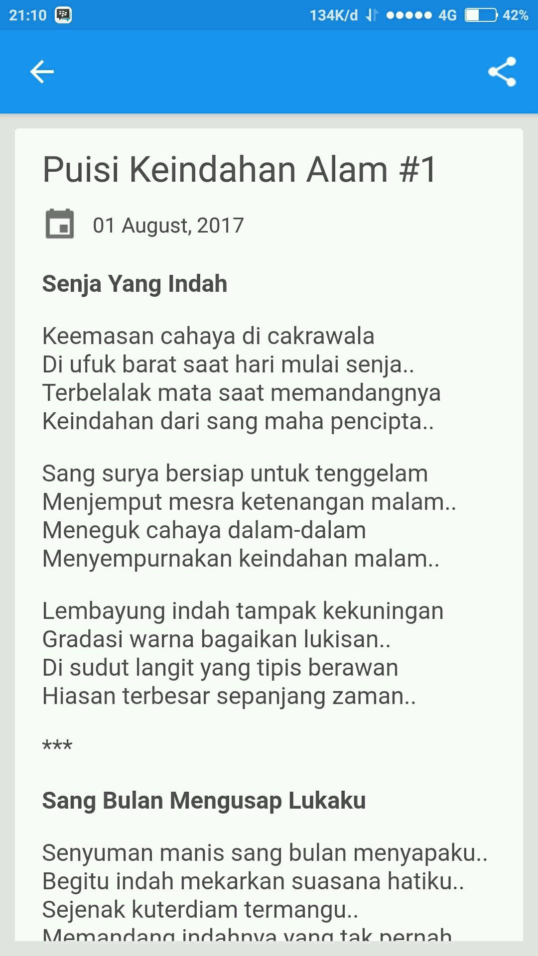 Detail Contoh Puisi Keindahan Alam Indonesia Nomer 5