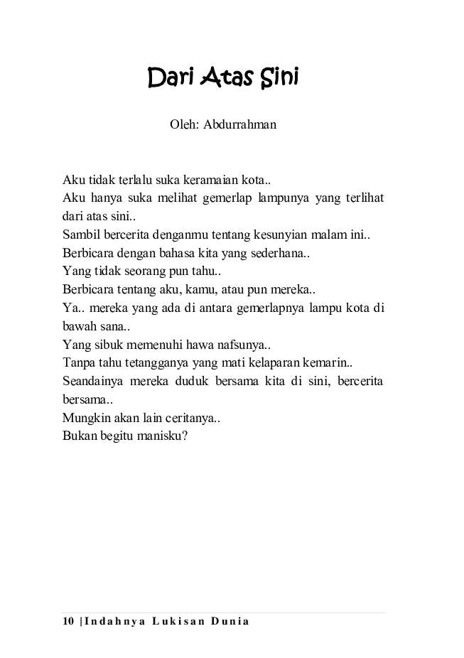 Detail Contoh Puisi Keindahan Alam Indonesia Nomer 43