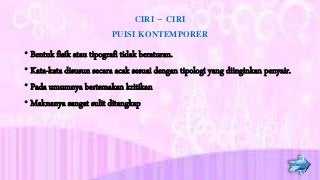 Detail Contoh Puisi Kontemporer Tipografi Nomer 36