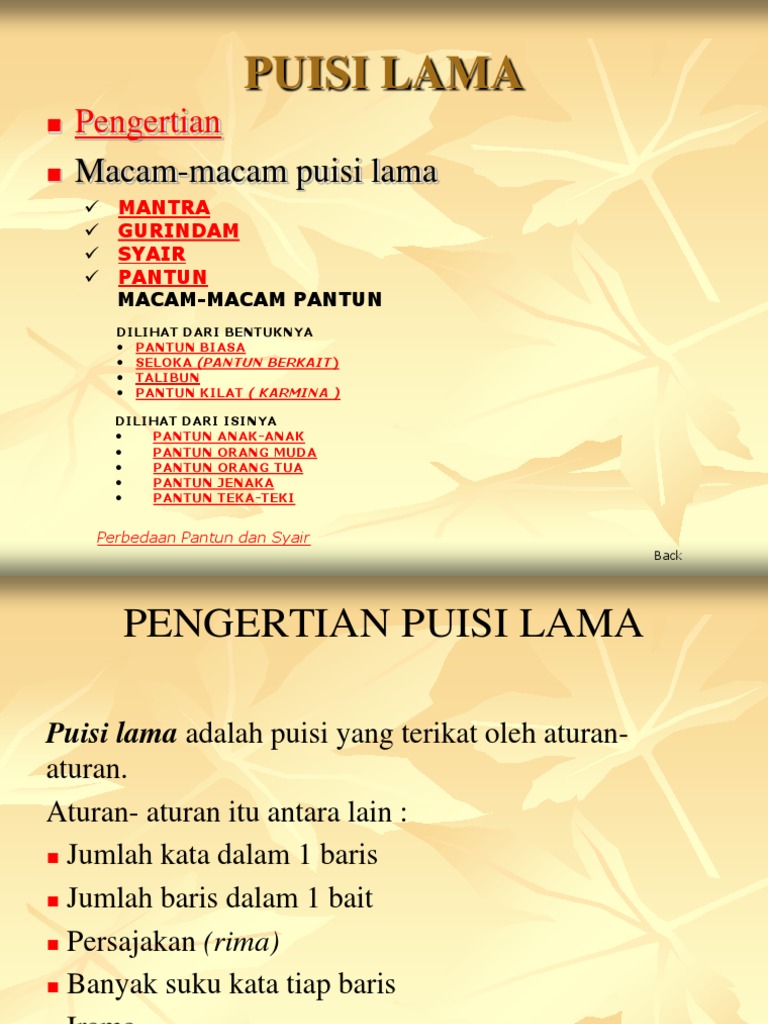 Detail Contoh Puisi Lama Pantun Nomer 19