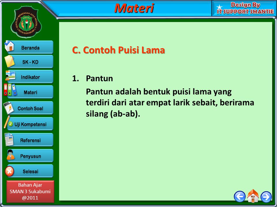 Detail Contoh Puisi Lama Pantun Nomer 38