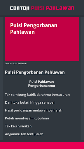 Detail Contoh Puisi Perjuangan Nomer 49