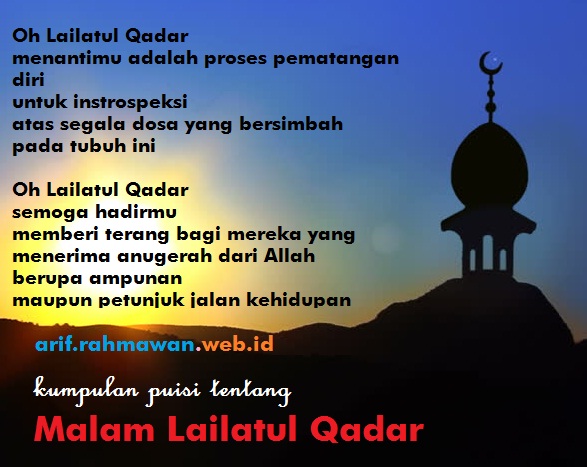 Detail Contoh Puisi Ramadhan Nomer 12