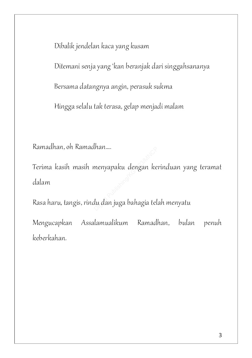 Detail Contoh Puisi Ramadhan Nomer 37