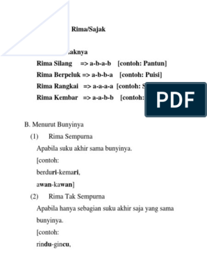 Detail Contoh Puisi Rima Nomer 40