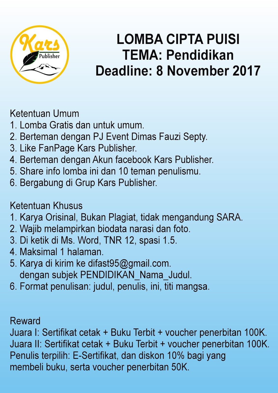 Detail Contoh Puisi Tema Sekolah Nomer 45