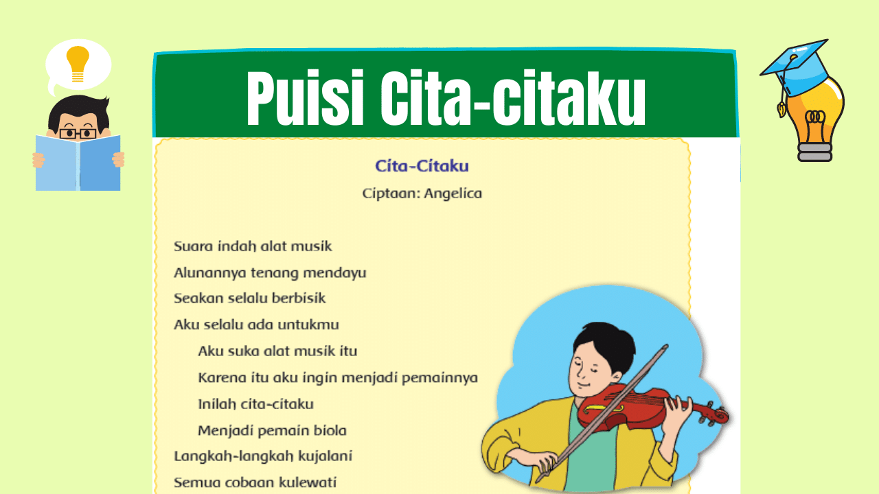 Detail Contoh Puisi Tentang Cita Cita Nomer 48