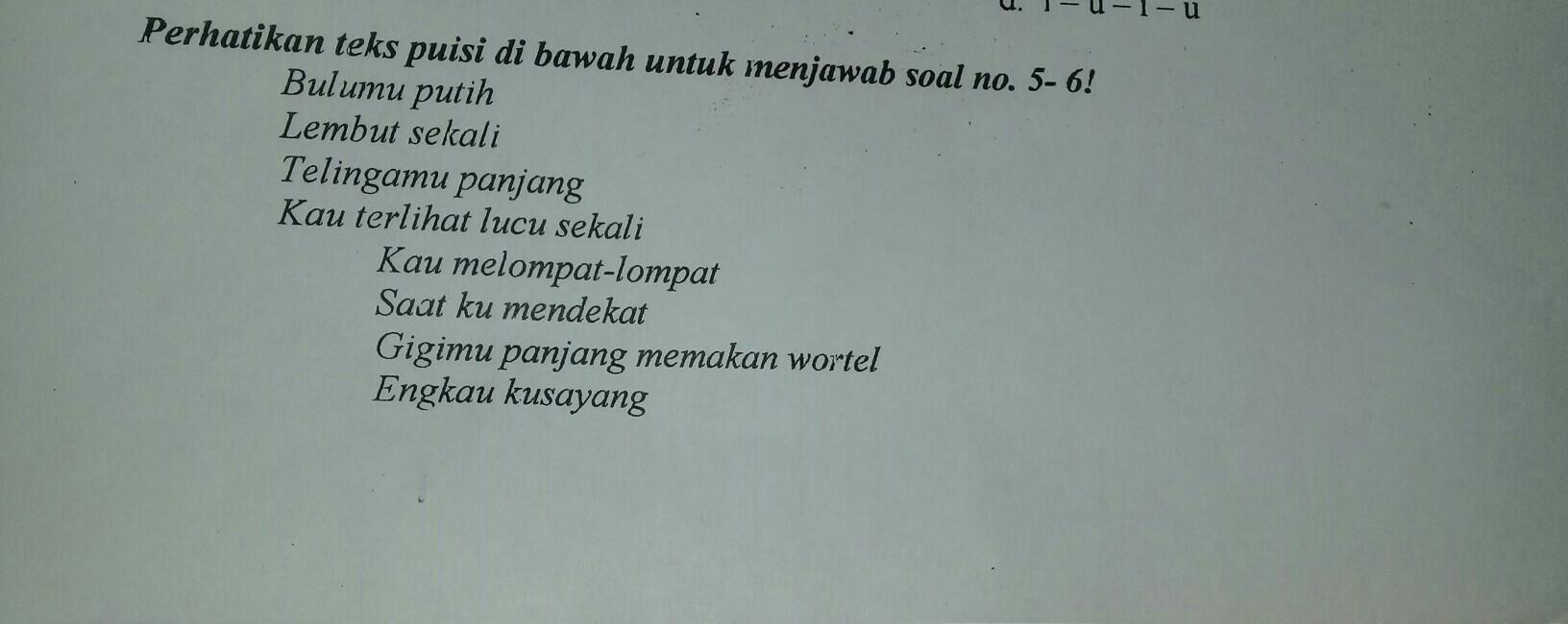 Detail Contoh Puisi Tentang Hewan Kesayangan Nomer 48