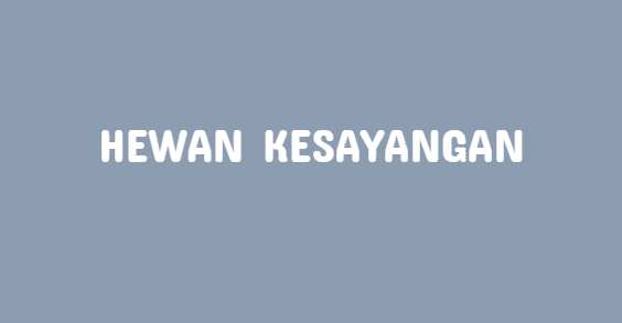 Detail Contoh Puisi Tentang Hewan Kesayangan Nomer 55