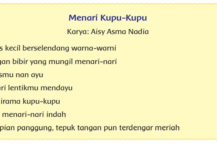 Detail Contoh Puisi Tentang Kupu Kupu Nomer 10