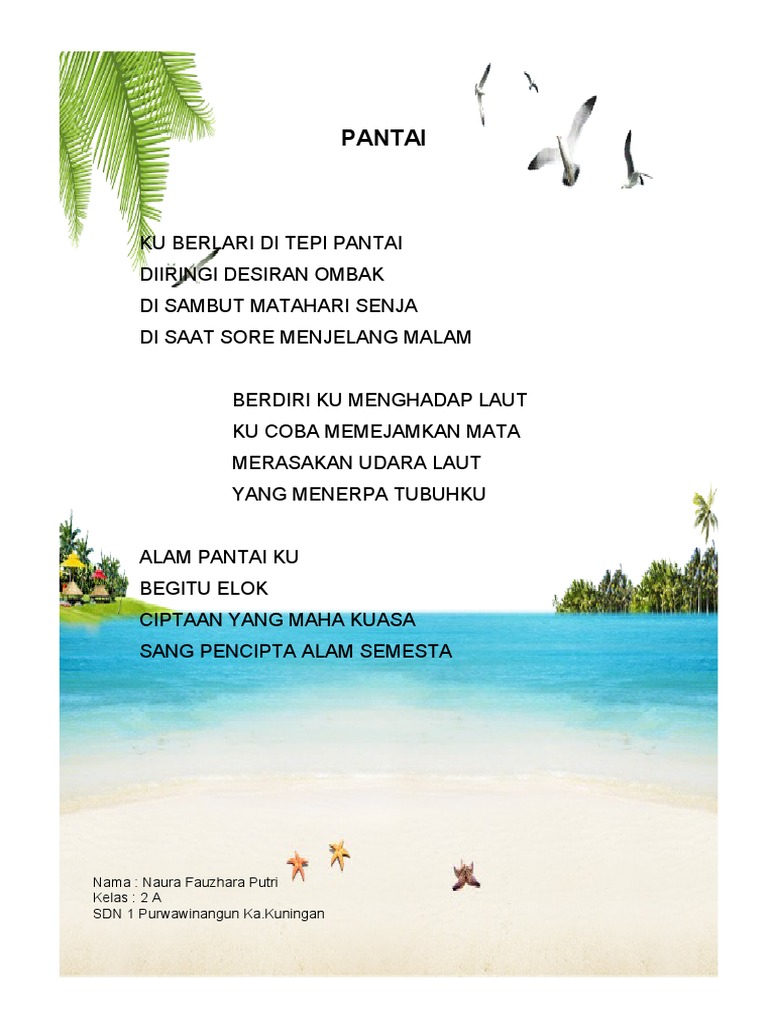 Contoh Puisi Tentang Pantai - KibrisPDR