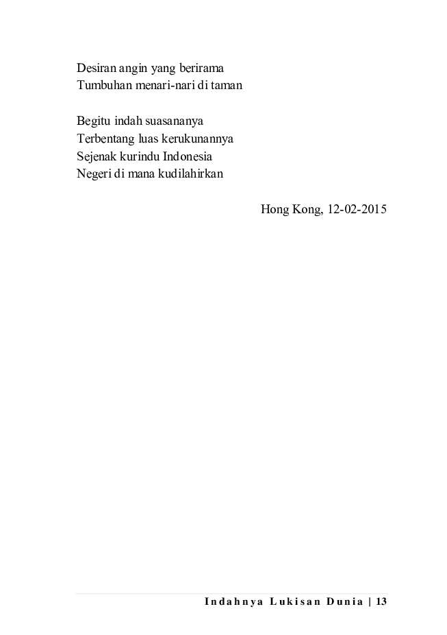 Detail Contoh Puisi Tentang Pemandangan Alam Nomer 29