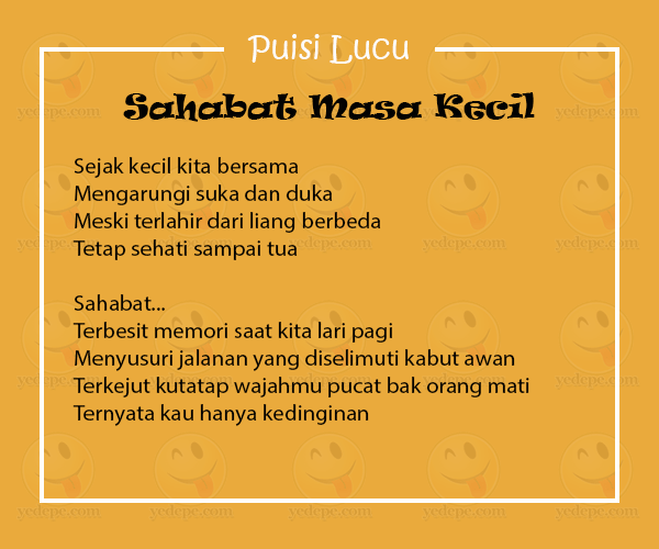 Contoh Puisi Tentang Sahabat - KibrisPDR