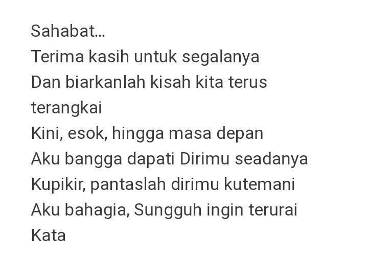 Detail Contoh Puisi Tentang Sahabat Nomer 2