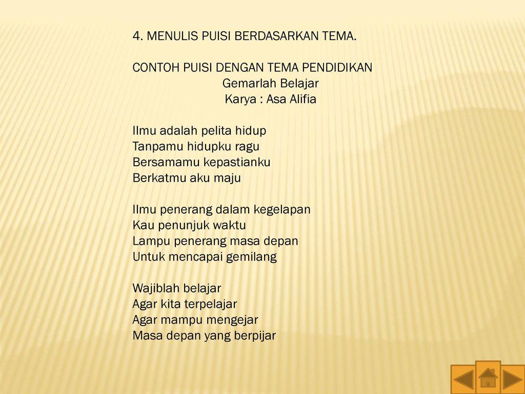 Detail Contoh Puisi Yang Benar Nomer 4