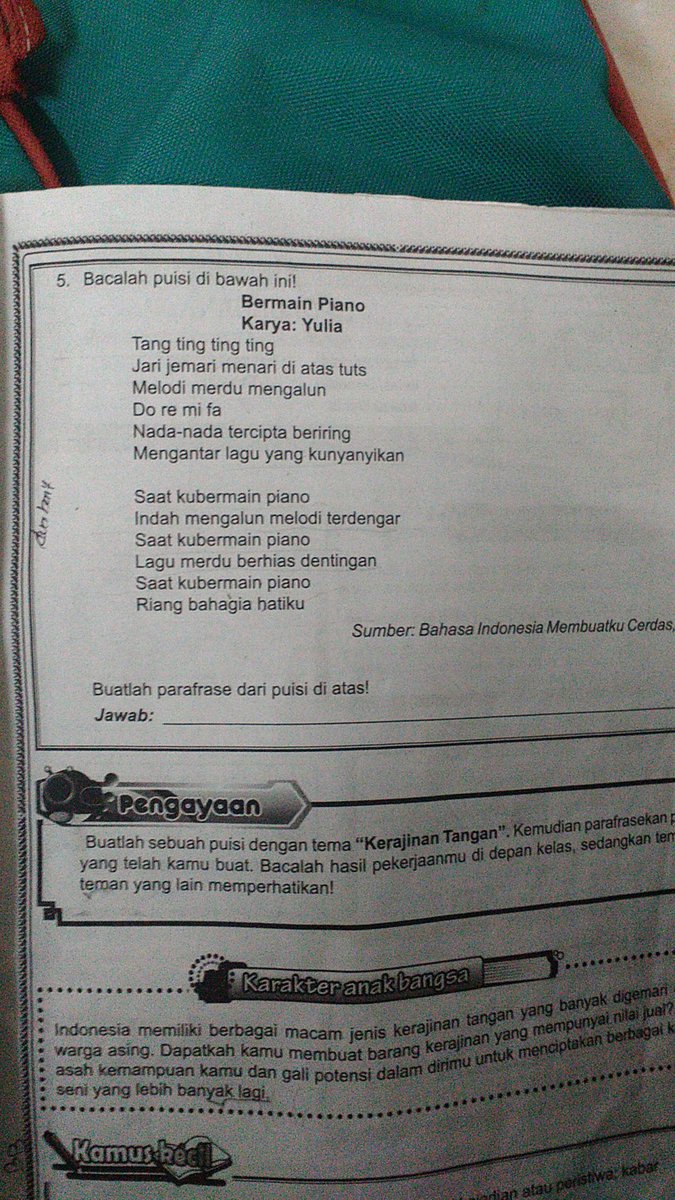 Detail Contoh Puisi Yang Sudah Di Parafrase Nomer 20