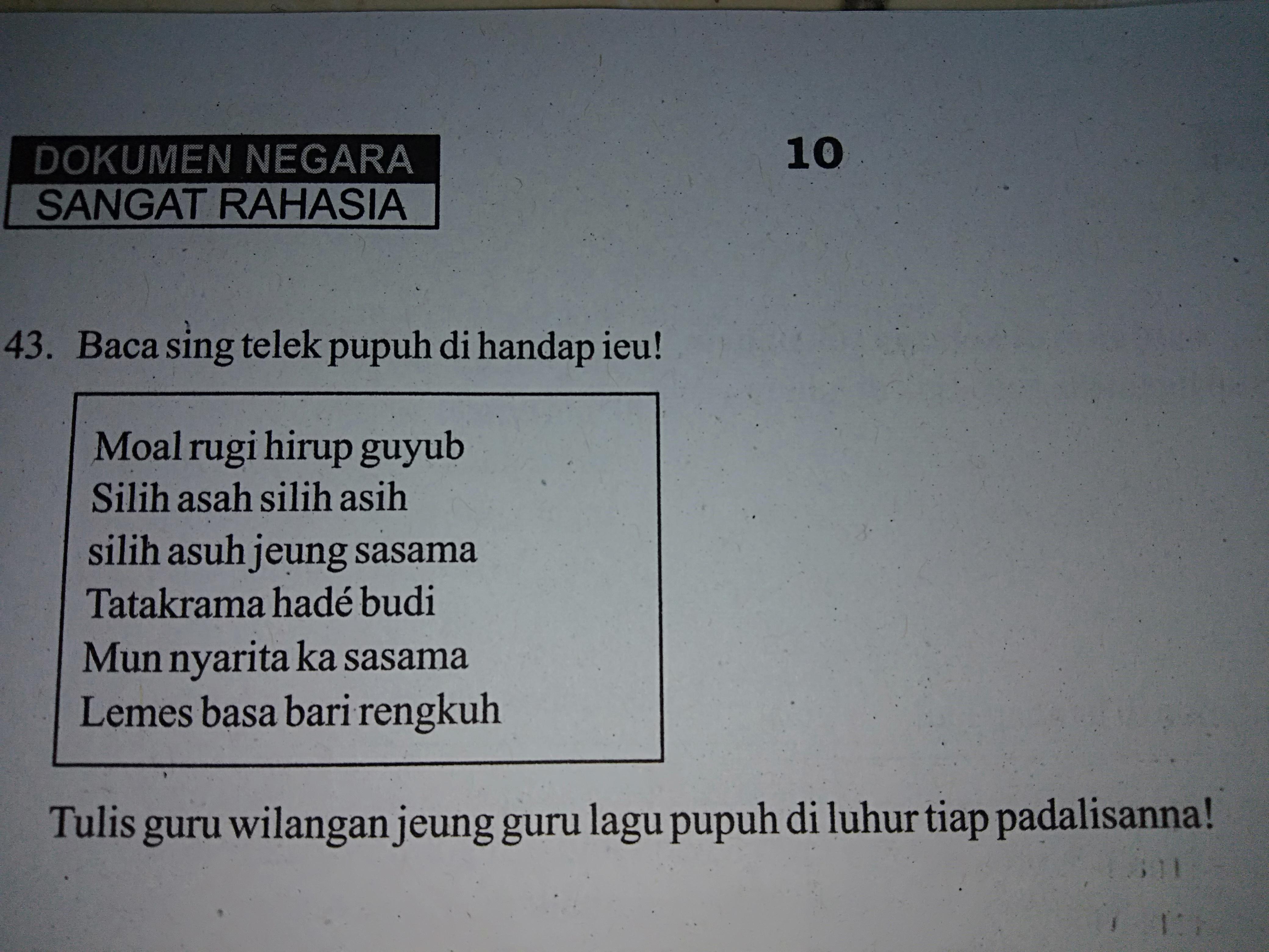 Detail Contoh Pupuh Dangdanggula Nomer 42