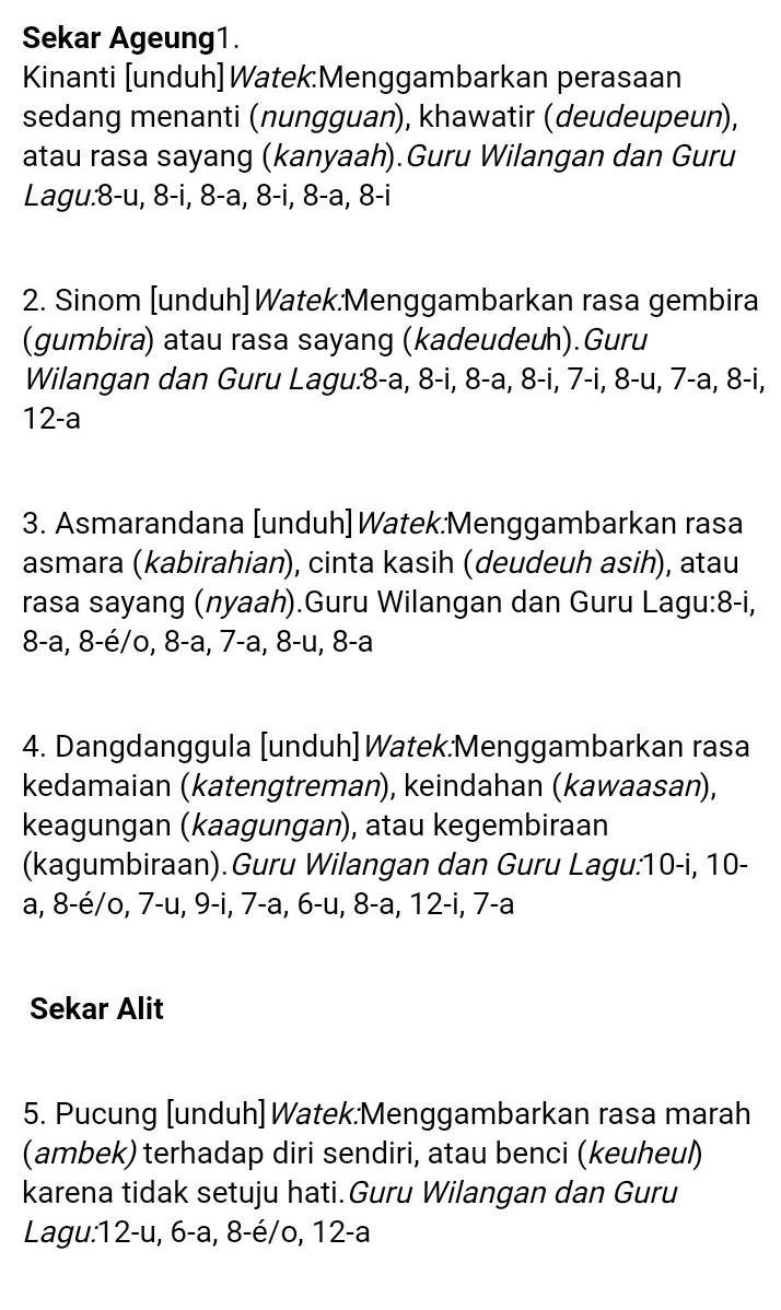 Detail Contoh Pupuh Dangdanggula Nomer 48