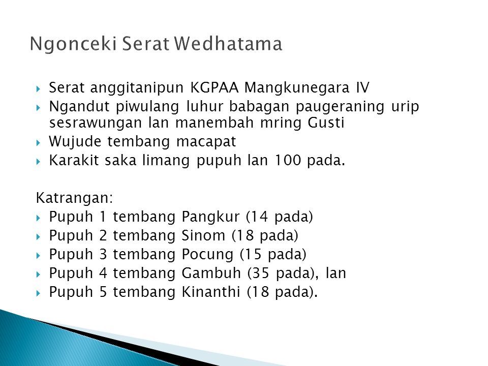 Detail Contoh Pupuh Pangkur Nomer 44