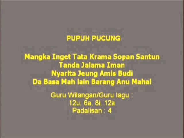 Detail Contoh Pupuh Pucung Bali Nomer 3