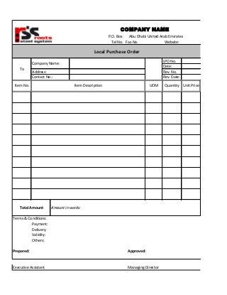 Detail Contoh Purchase Order Word Nomer 53