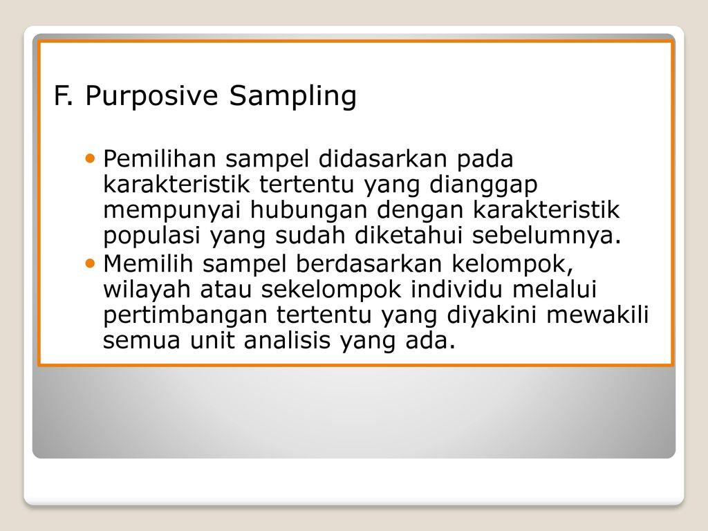 Detail Contoh Purposive Sampling Nomer 12