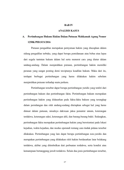 Detail Contoh Putusan Hakim Nomer 17