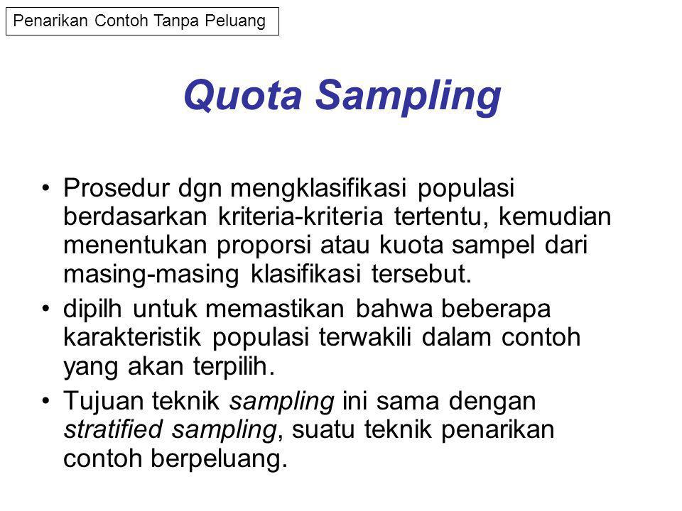 Detail Contoh Quota Sampling Nomer 13