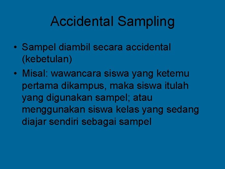 Detail Contoh Quota Sampling Nomer 25