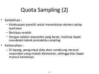 Detail Contoh Quota Sampling Nomer 5