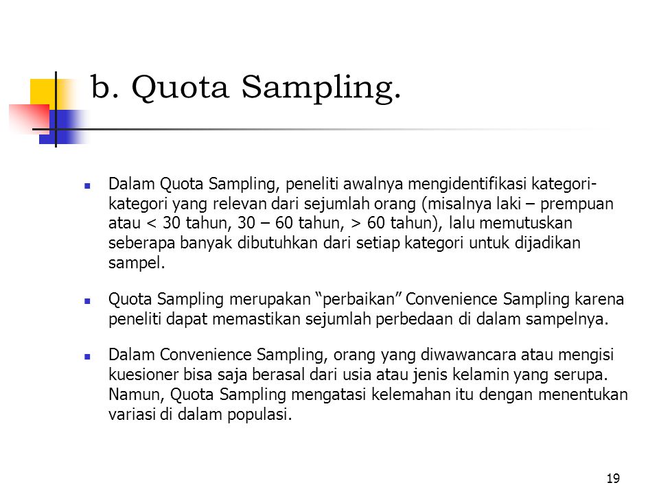 Detail Contoh Quota Sampling Nomer 6