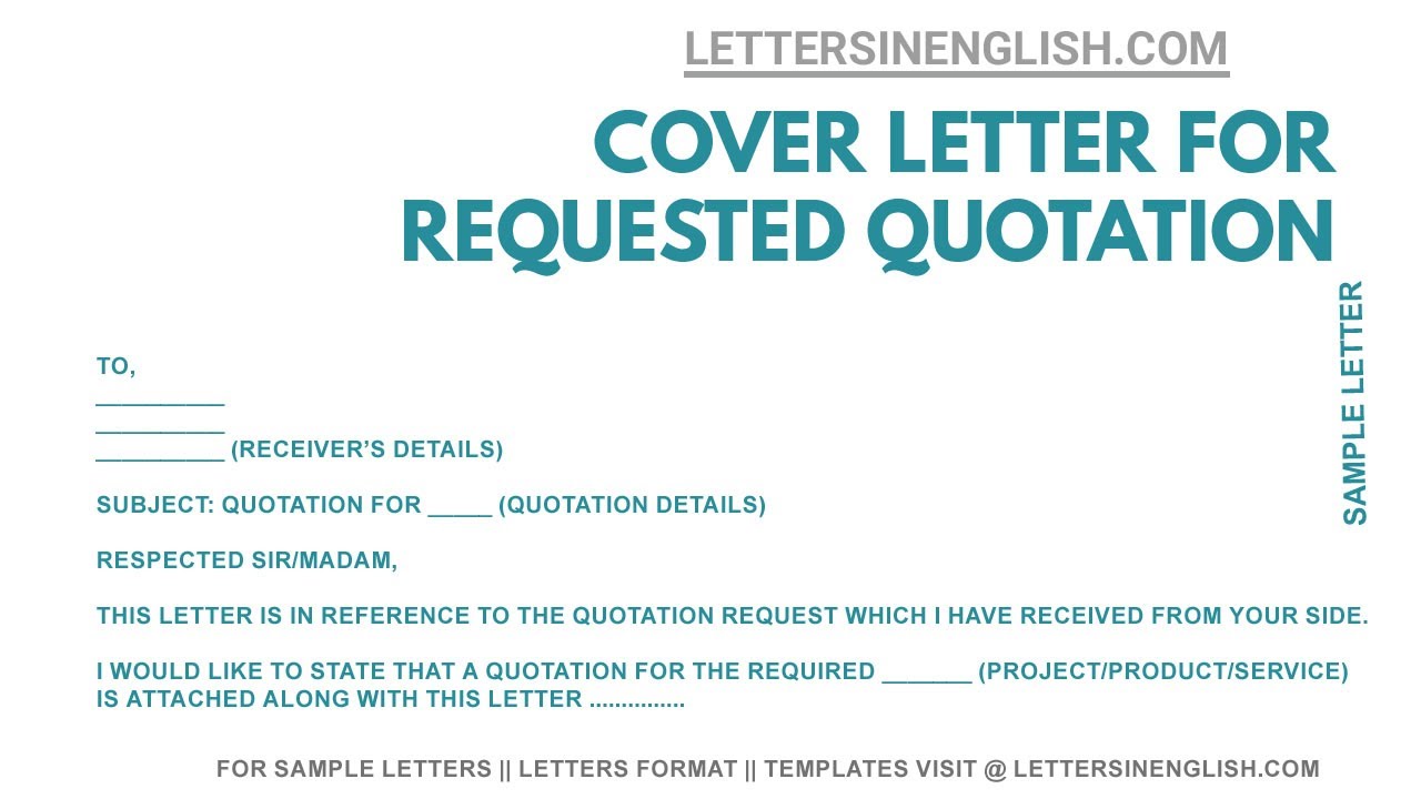 Detail Contoh Quotation Letter Nomer 45