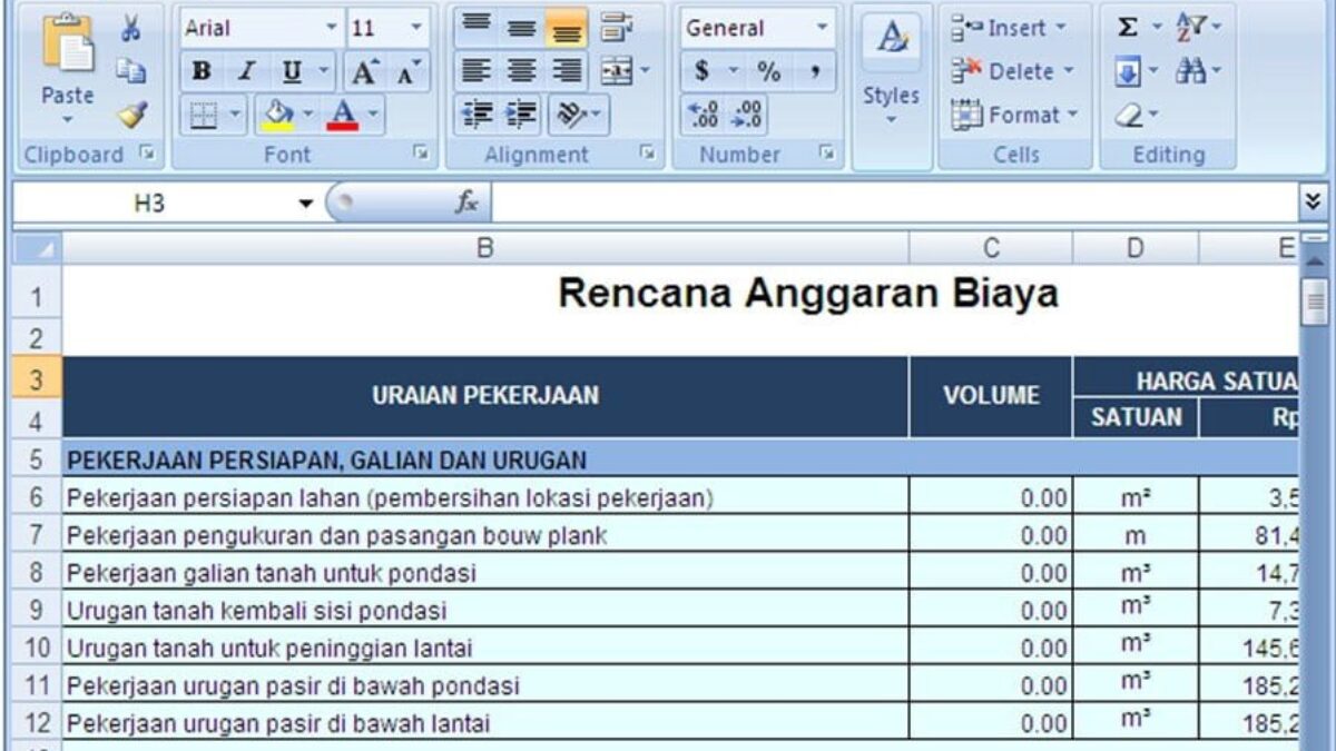 Detail Contoh Rab Bangunan 2020 Nomer 27