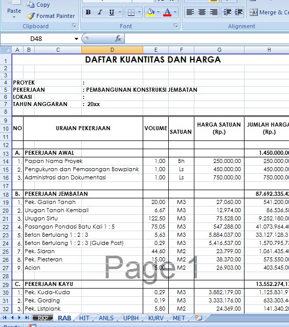 Detail Contoh Rab Bangunan 2020 Nomer 42