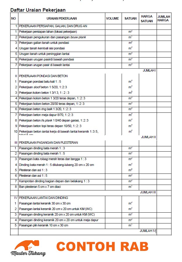 Detail Contoh Rab Bangunan Nomer 35