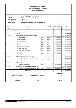 Detail Contoh Rab Desa Nomer 11