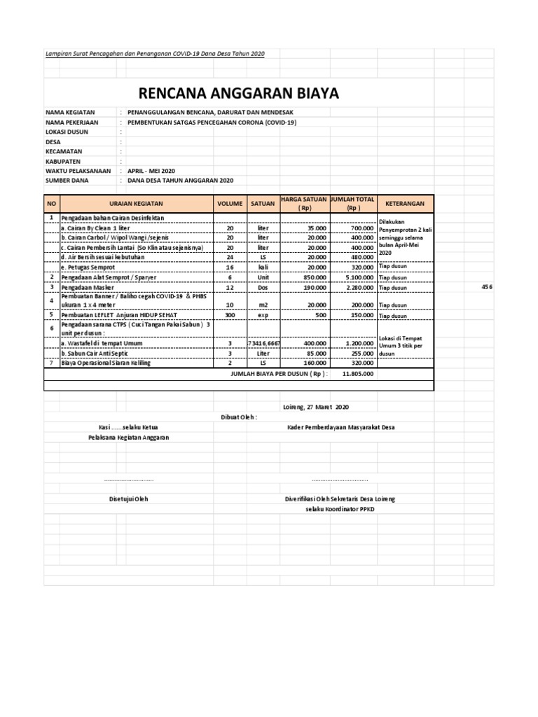 Detail Contoh Rab Desa Nomer 16