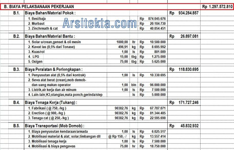 Detail Contoh Rab Proyek Nomer 42