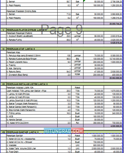 Detail Contoh Rab Rumah 2018 Nomer 48