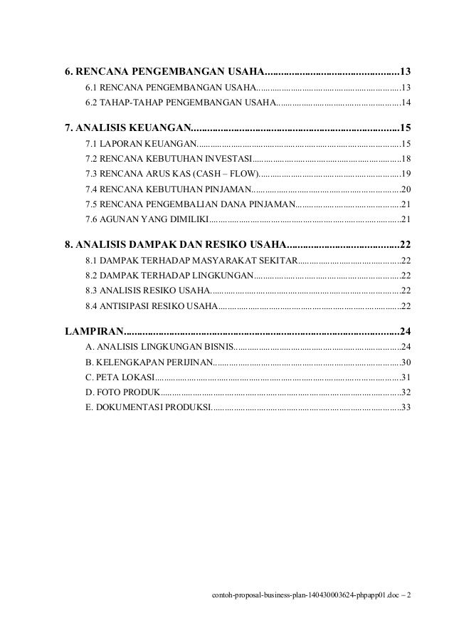 Detail Contoh Rab Usaha Makanan Nomer 50