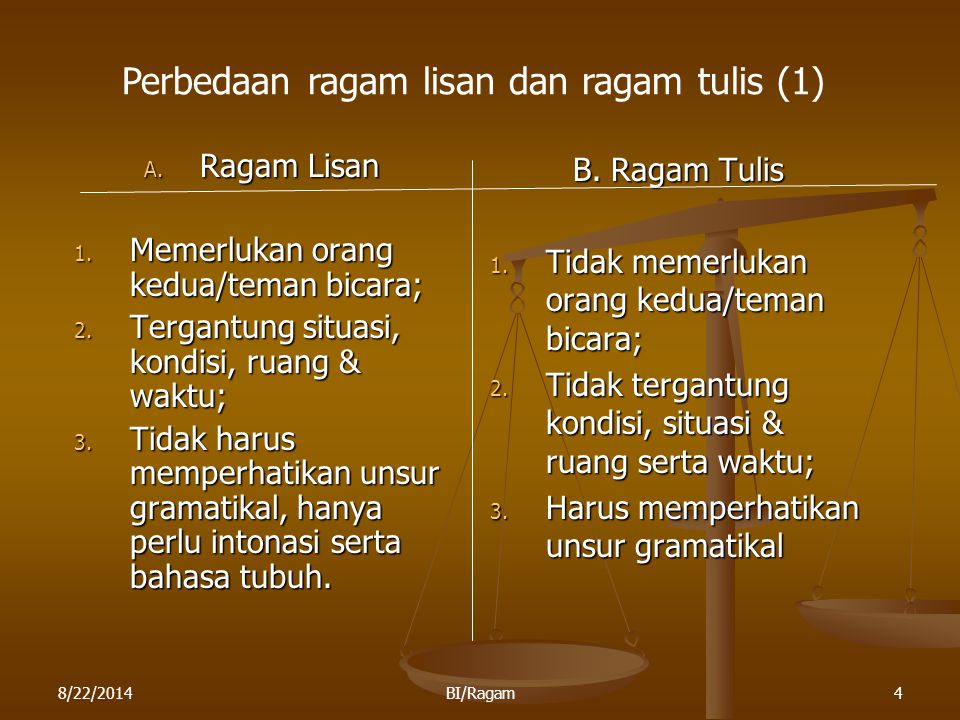 Detail Contoh Ragam Lisan Nomer 4