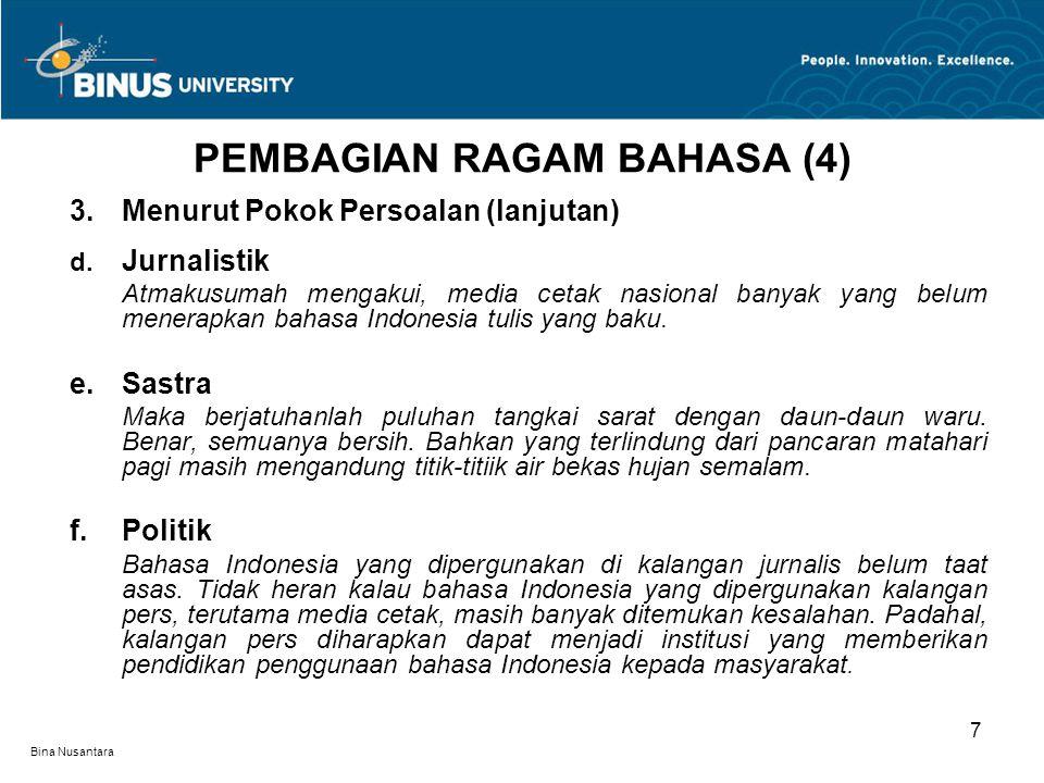 Detail Contoh Ragam Sastra Nomer 2