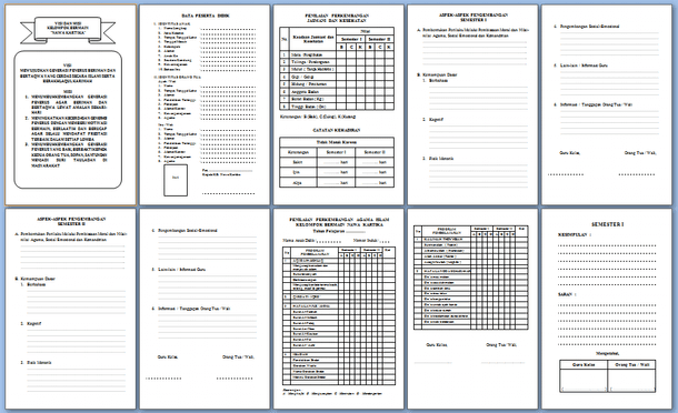 Contoh Raport Paud 2019 - KibrisPDR