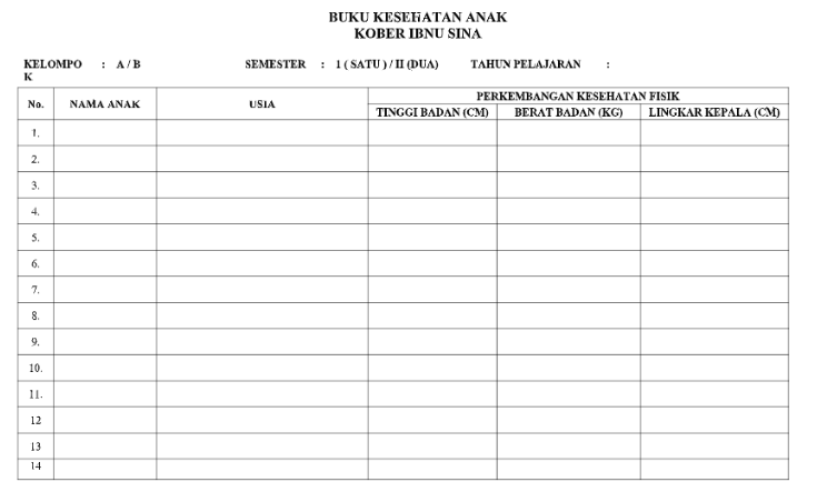 Detail Contoh Raport Paud 2019 Nomer 40